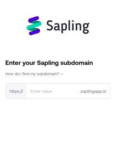 The connection window asking for the Kallidus subdomain