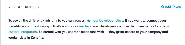 Adding a REST API token under Rest API Access