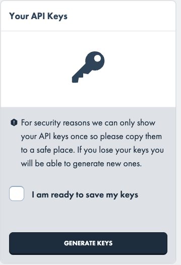 Generating the client ID and secret