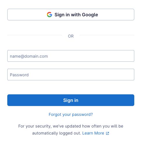 The Lattice sign-in during the connection flow