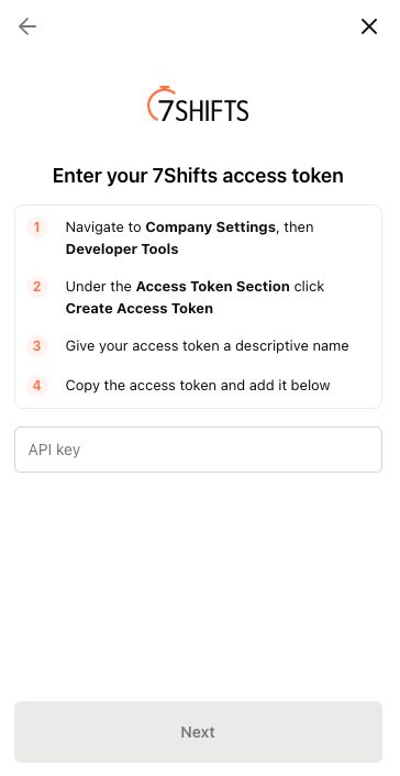 Creating an access token in Developer Tools