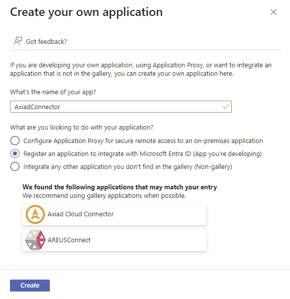 Create your own application pane in the Microsoft Entra admin center